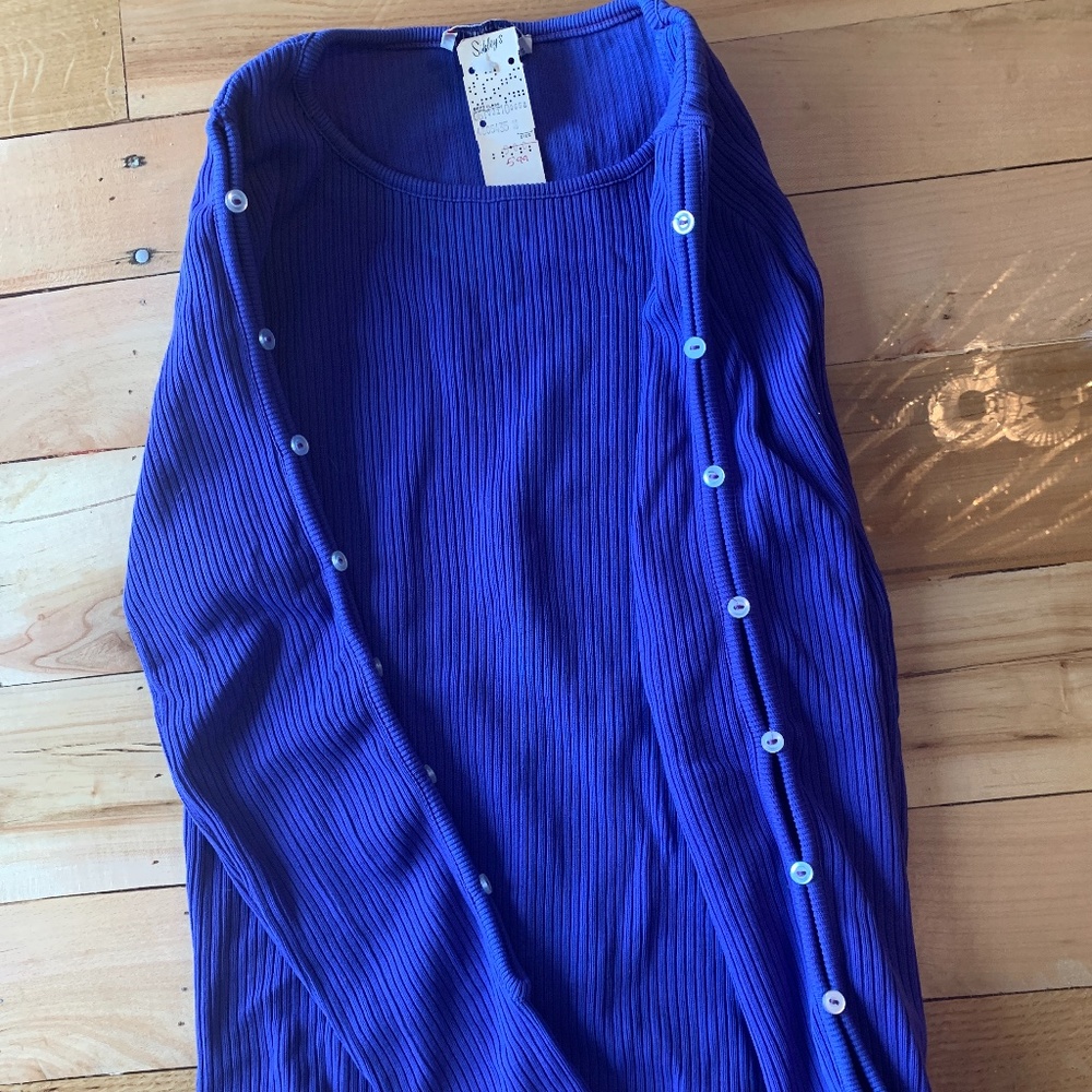 Vintage 70s purple long sleeve shirt